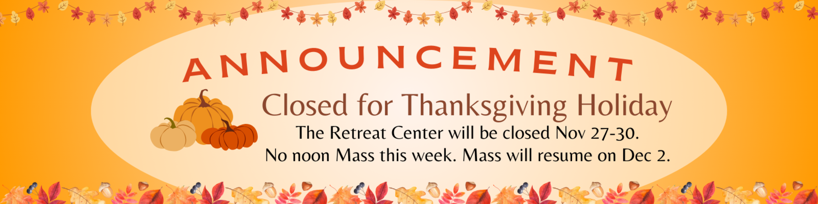 Closed For Thanksgiving